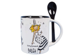 Mug Naturellement Breizh avec cuillre