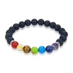 Bracelet Chakra Pierre de Lave