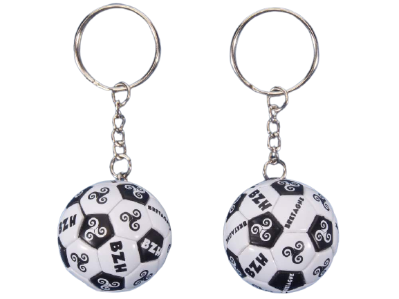 PORTE CLES BALLON DE FOOT – KC089 – KC089 sur mesure