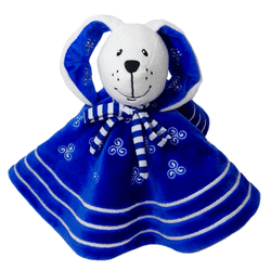 Doudou lapinou bleu