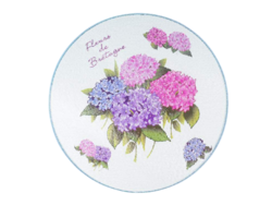 Dessous de plat rond motif Hortensia