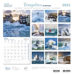 Calendrier Tempte 2023 