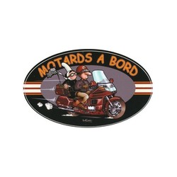 Stickers motard  bord