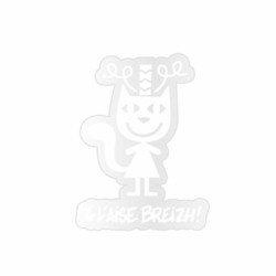 Stickers  l'Aise Breizh chat blanc