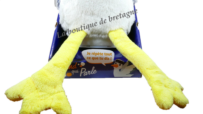 Peluche goéland qui parle - 20cm - La boutique de bretagne - BREIZH BOUTIK