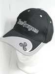 Casquette noire visire grise