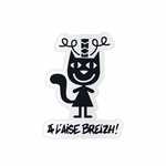 Stickers À l&#039;Aise Breizh chat noir