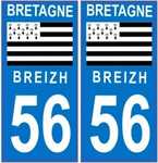 ⇒ Autocollant, Sticker Breton Conduite Accompagnée Voiture - Garçon & Fille