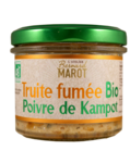 Tartine Truite fume, poivre de Kampot